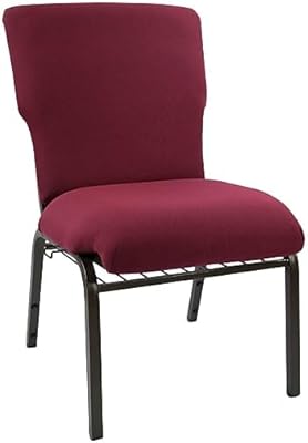 Flash Furniture Advantage Maroon Discount Church Chair – 21 in. Wide